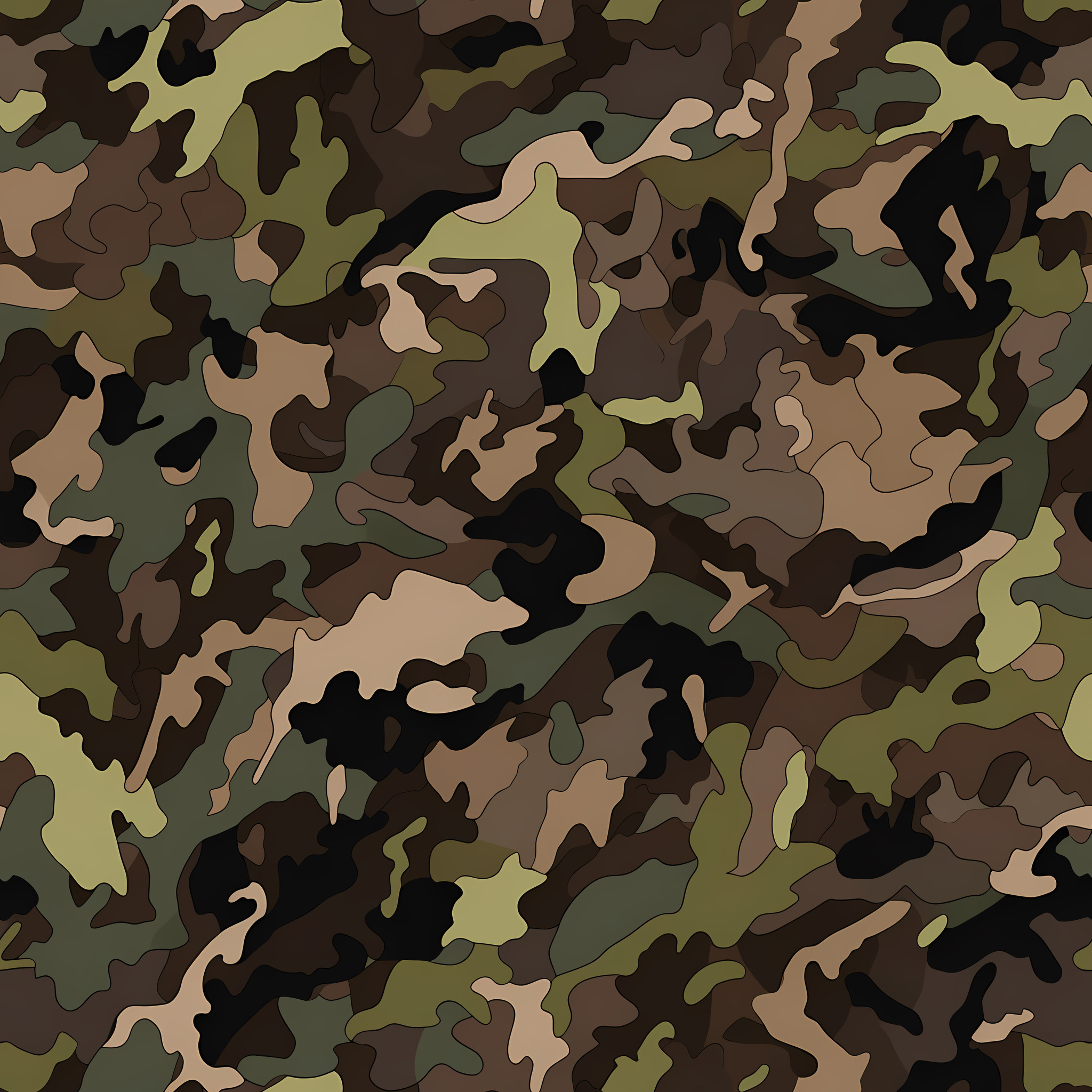 Canyon Depth Camouflage Fabric
