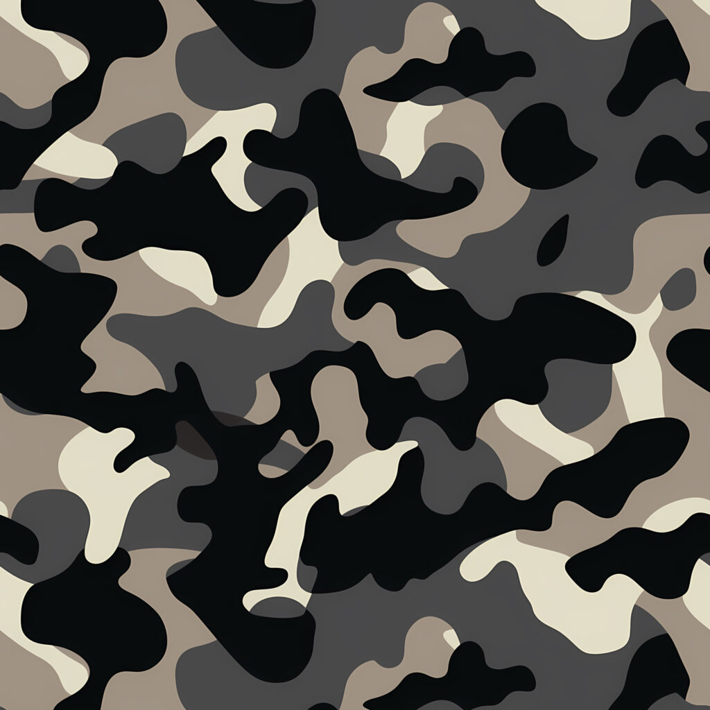 Cobalt Depth Camouflage Fabric