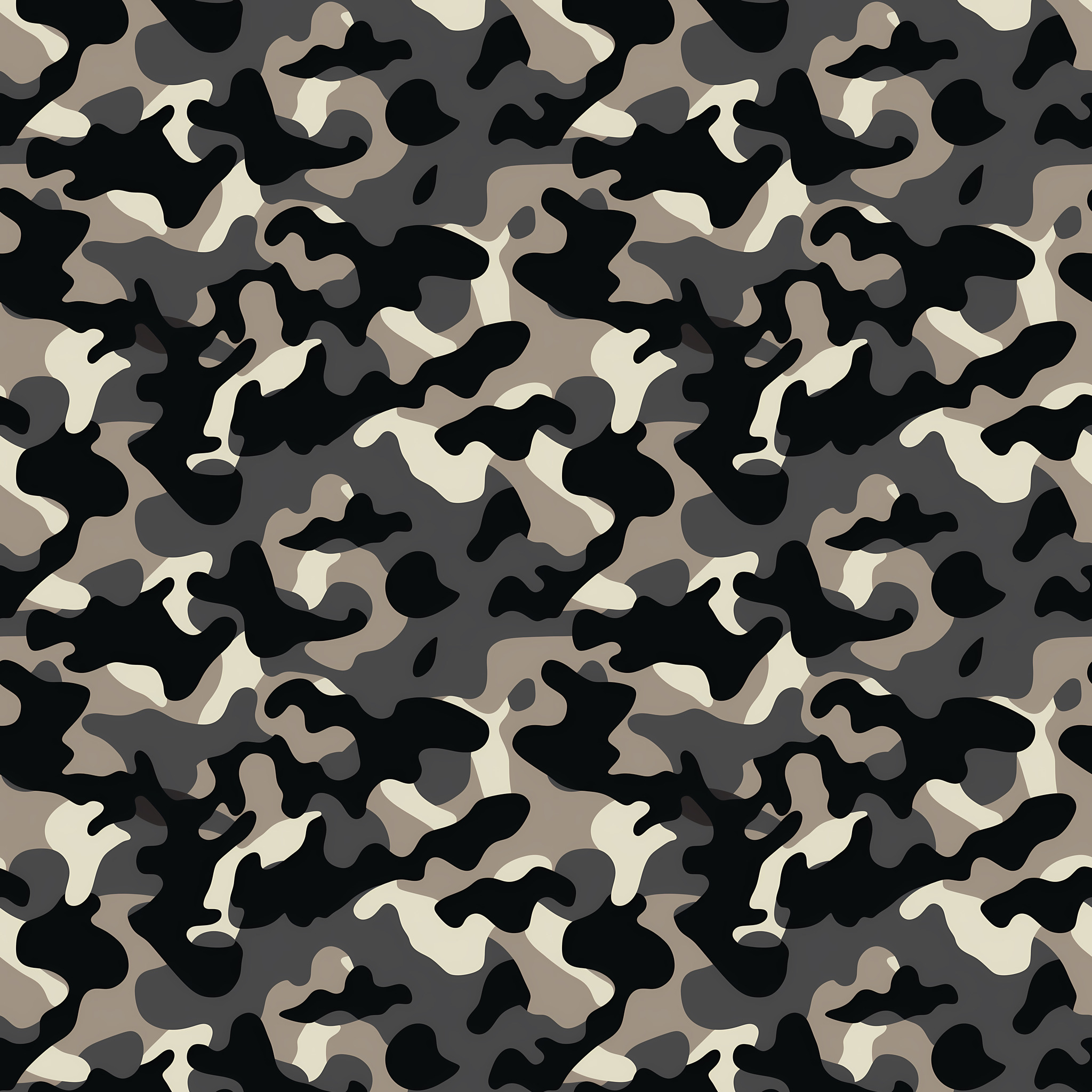 Cobalt Depth Camouflage Fabric - Image 2