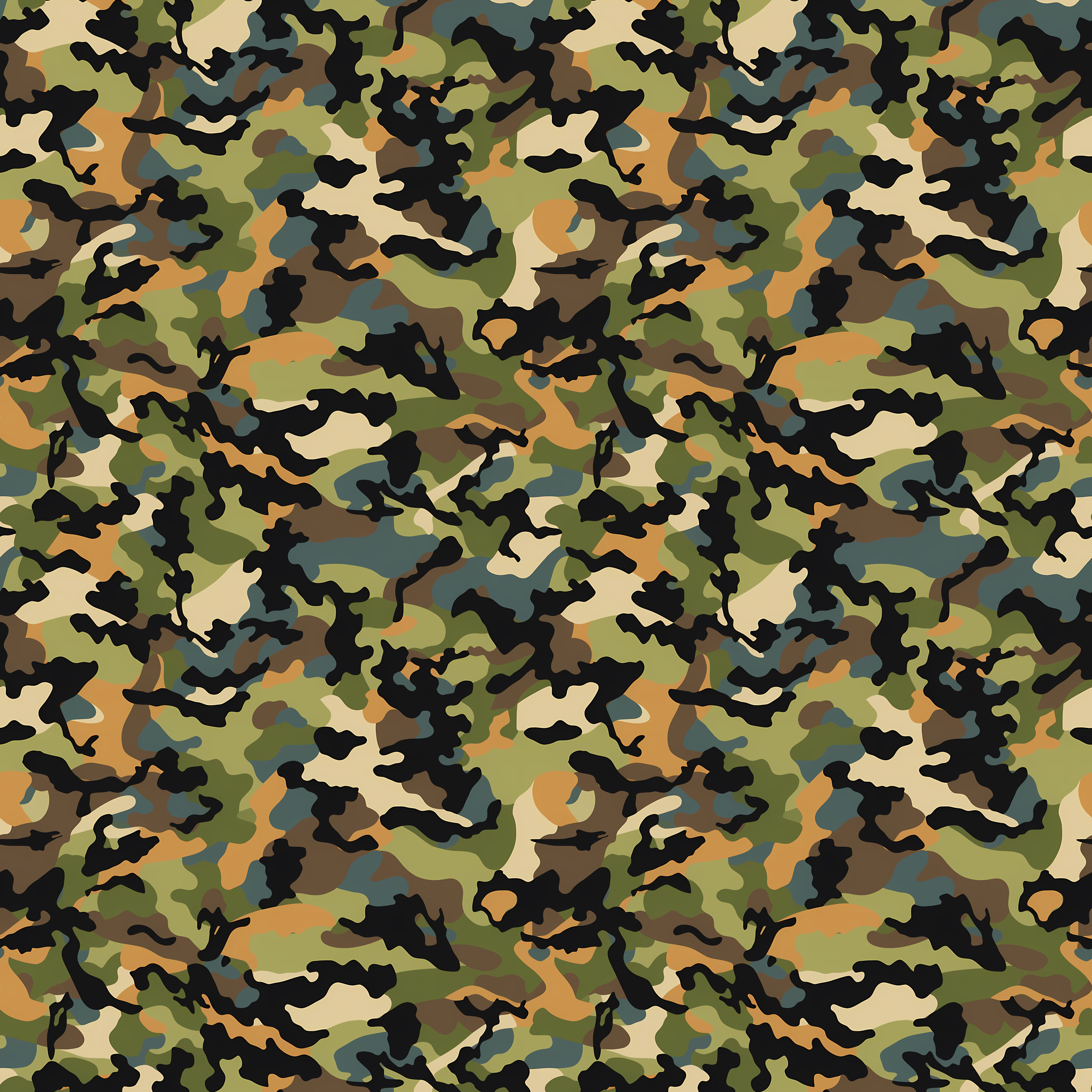 Coral Depth Camouflage Fabric - Image 2