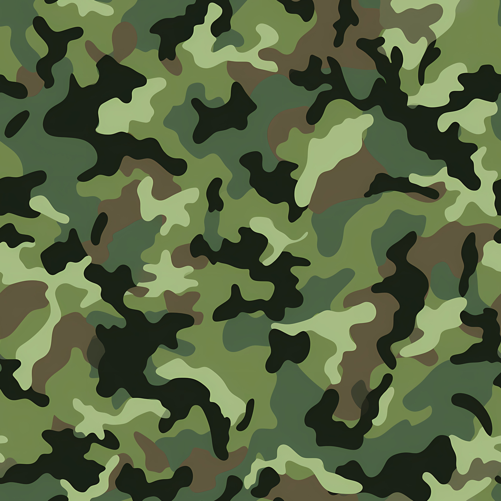 Fern Sweep Camouflage Fabric