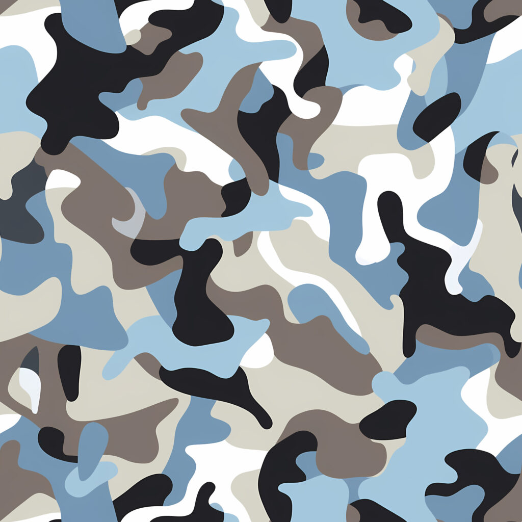 Lagoon Shatter Camouflage Fabric