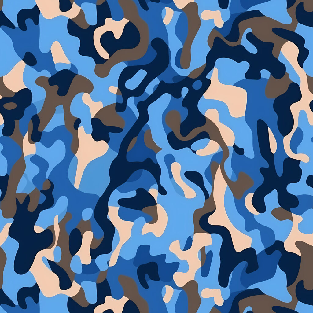 Lagoon Sweep Camouflage Fabric