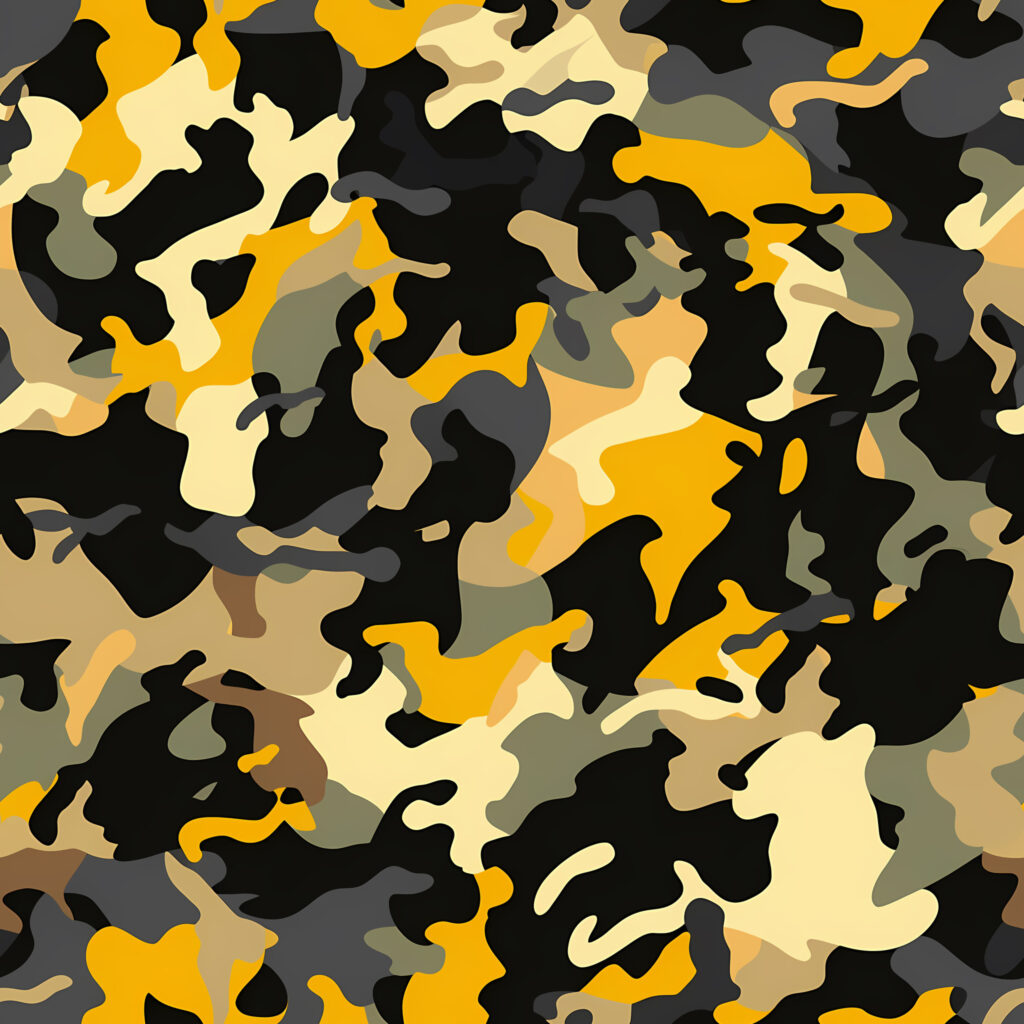 Neon Depth Camouflage Fabric