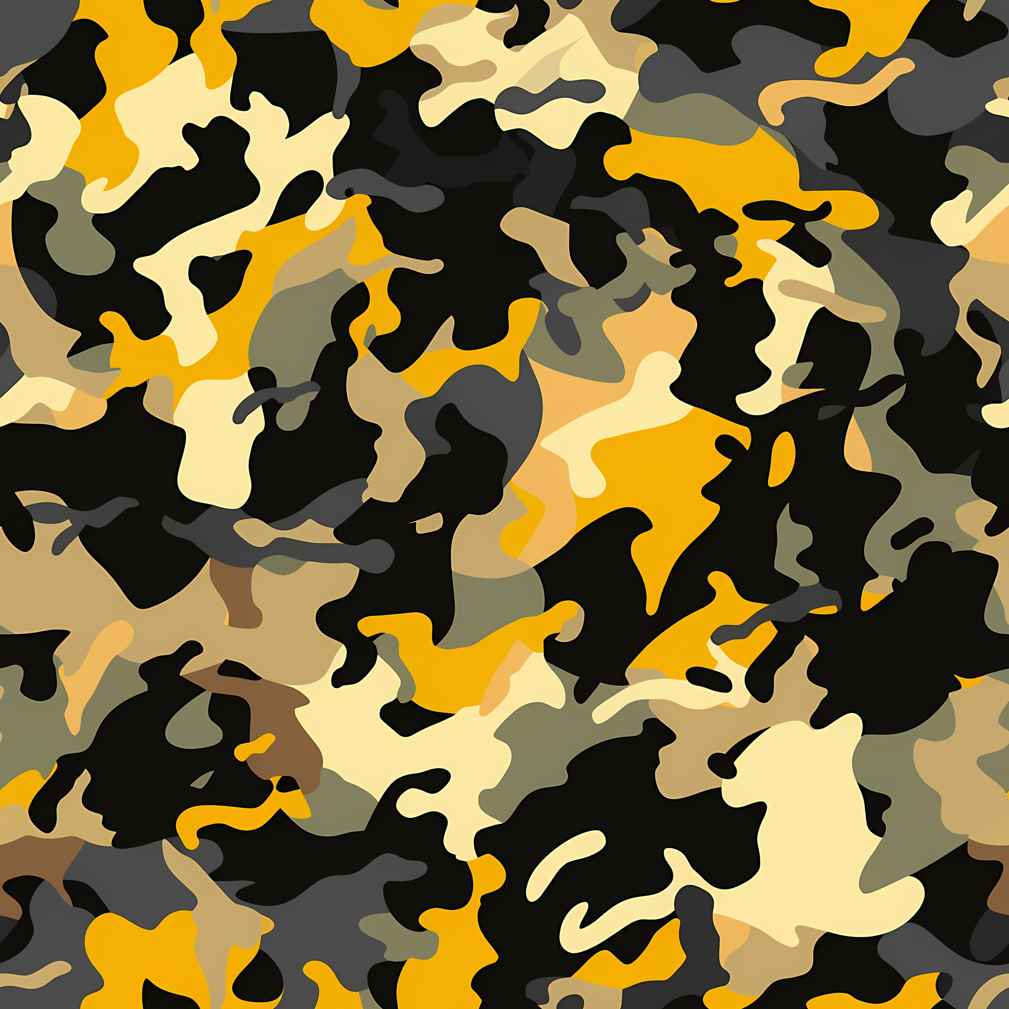 Neon Depth Camouflage Fabric