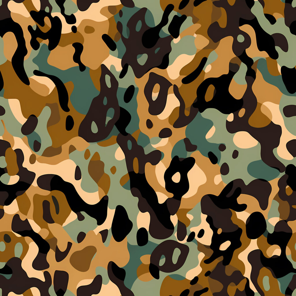 Ochre Cloak Camouflage Fabric