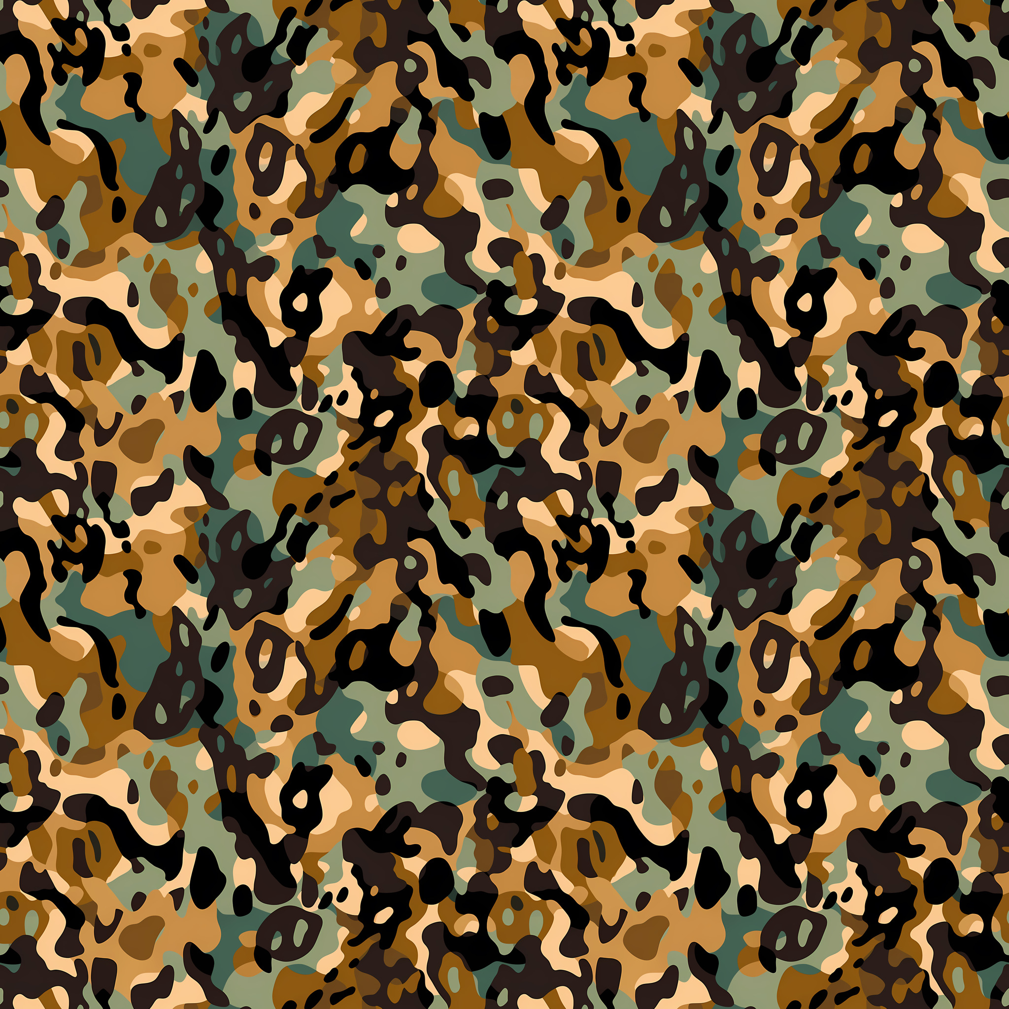 Ochre Cloak Camouflage Fabric - Image 2