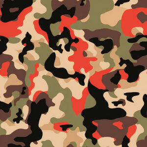 Ochre Shatter Camouflage Fabric