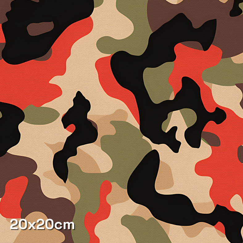 Ochre Shatter Camouflage Fabric - Image 3