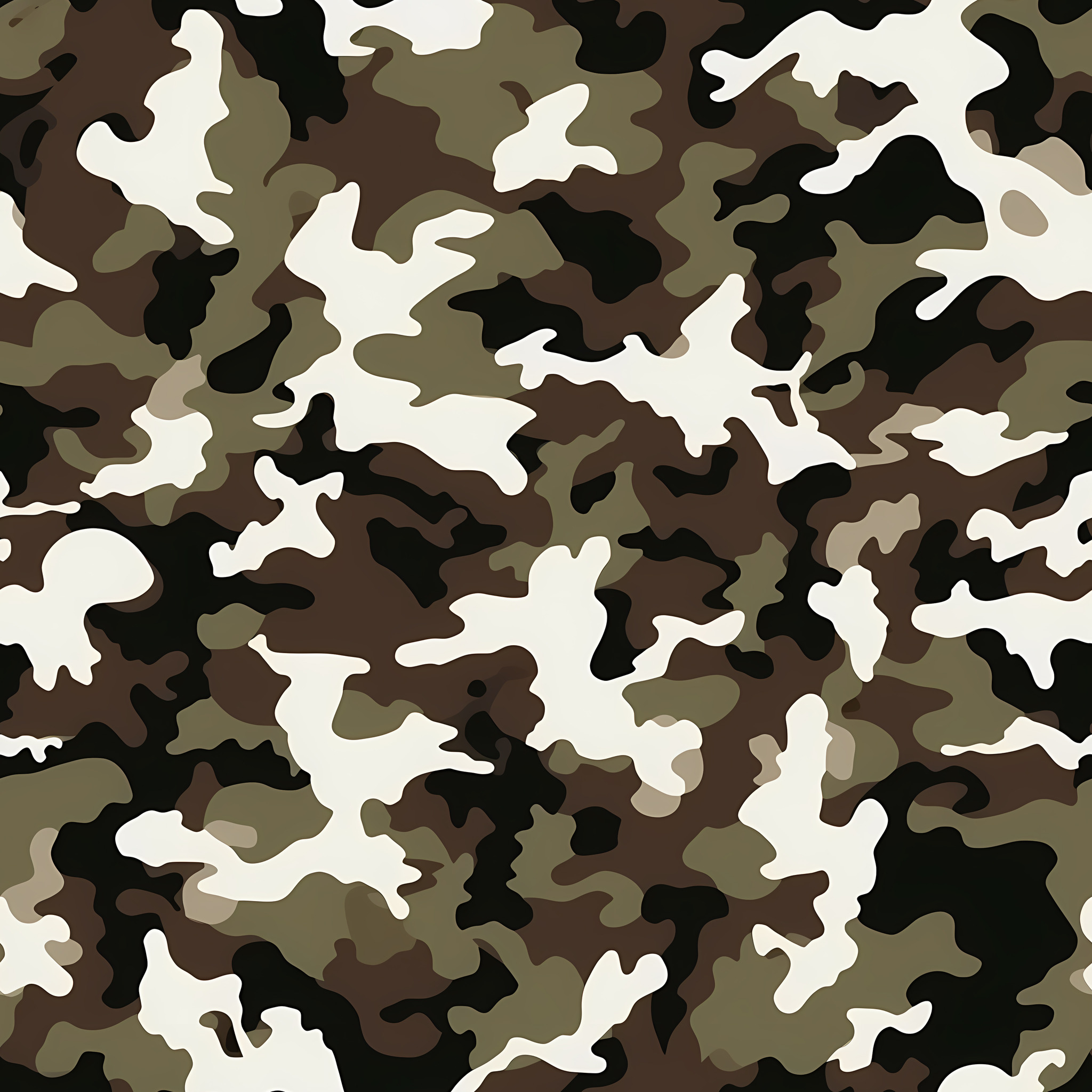 Ochre Trace Camouflage Fabric