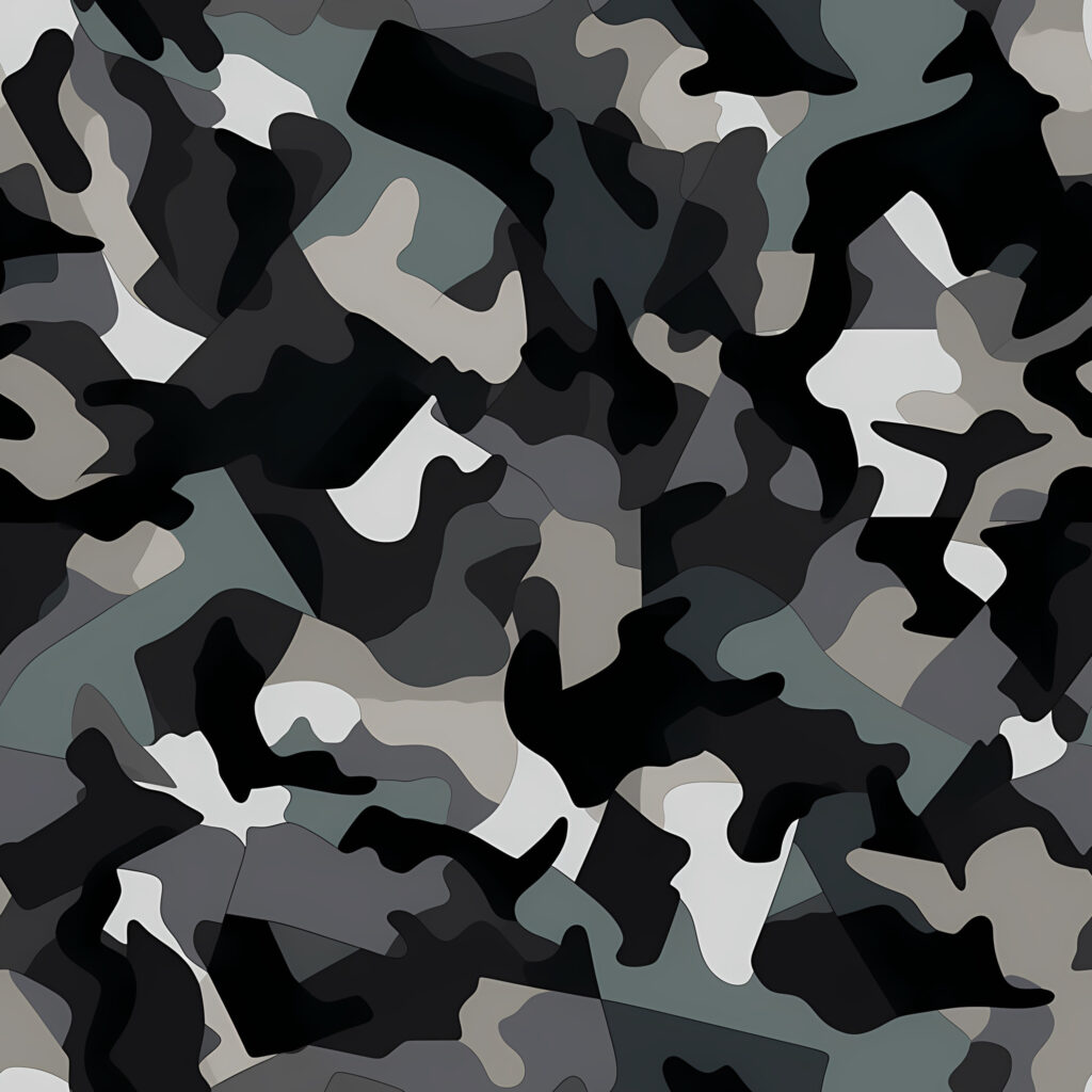 Slate Depth Camouflage Fabric