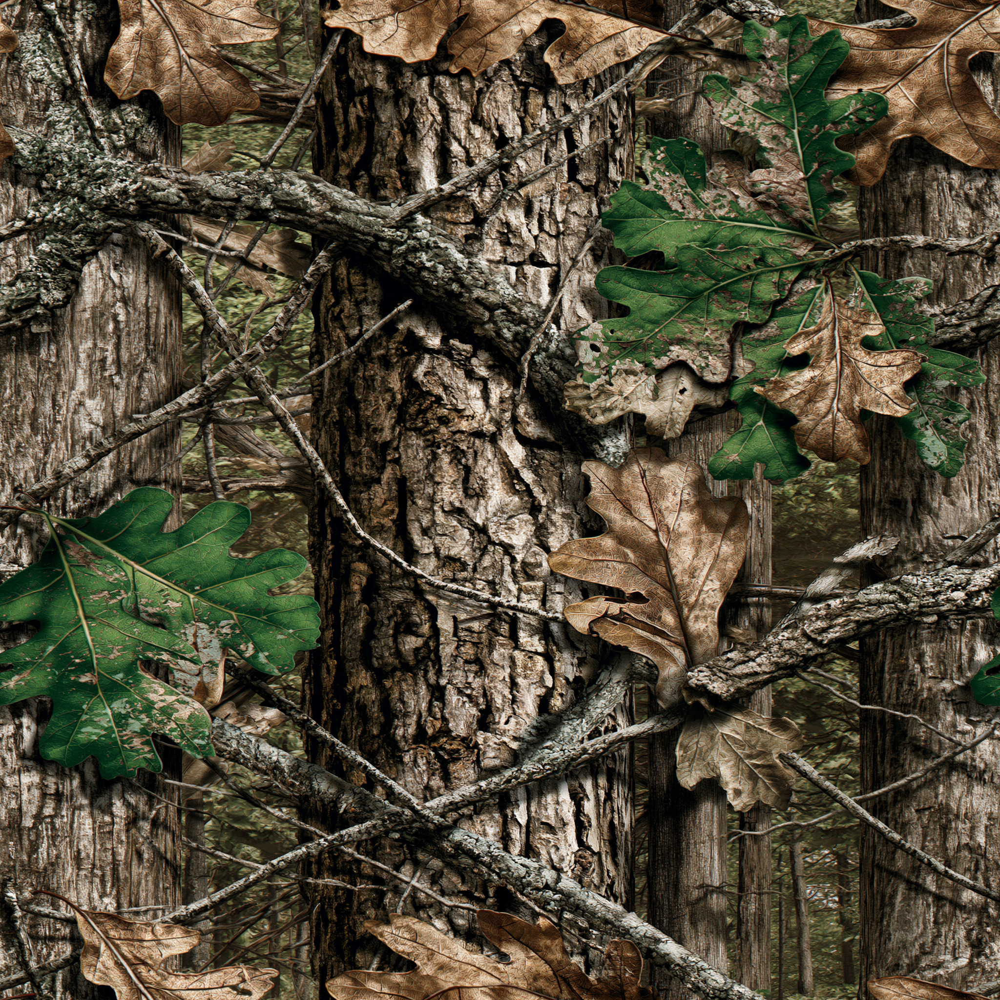 Autumn Oak Bark Camouflage Fabric