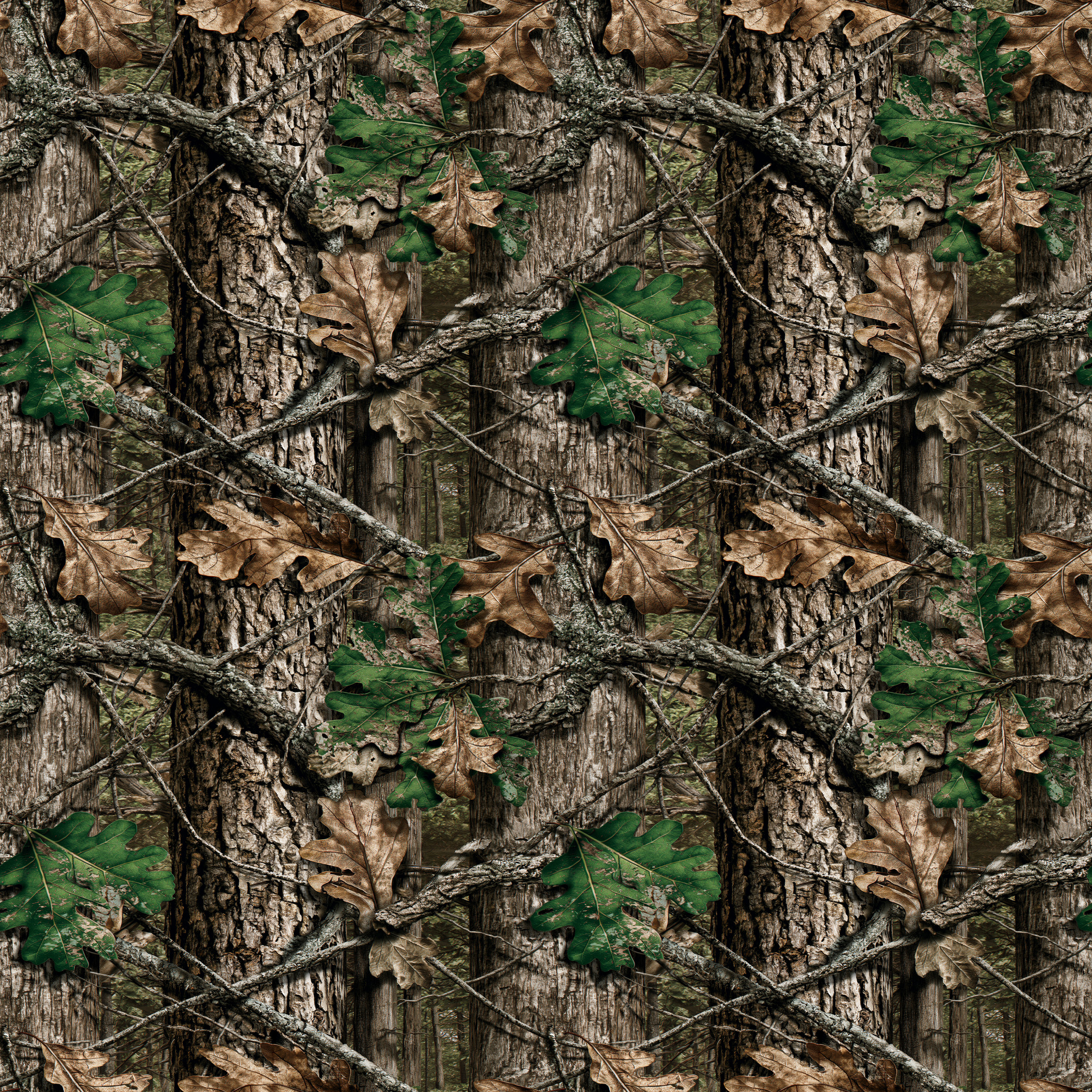 Autumn Oak Bark Camouflage Fabric - Image 2