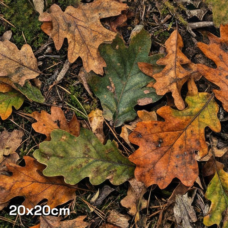 Autumn Oak Foliage Camouflage Fabric - Image 3