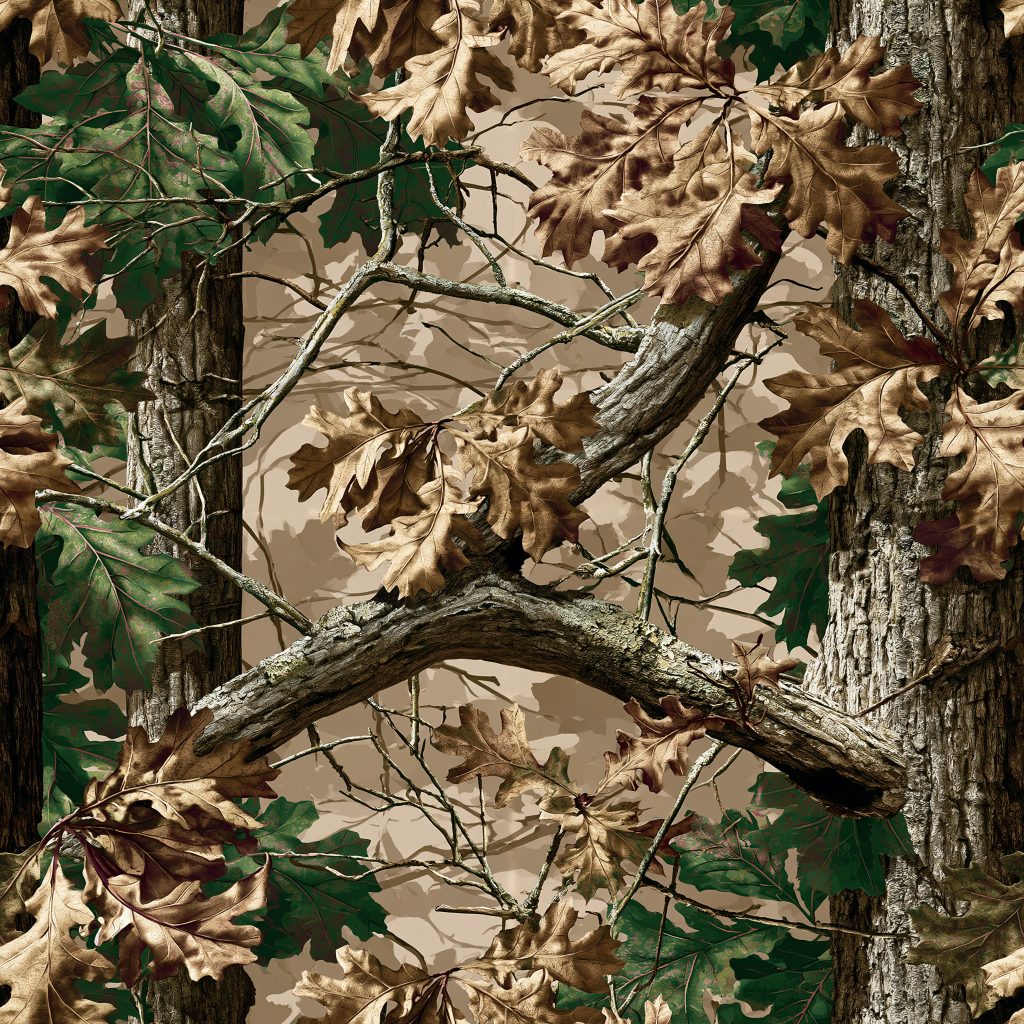 Autumn Oak Tree Camouflage Fabric