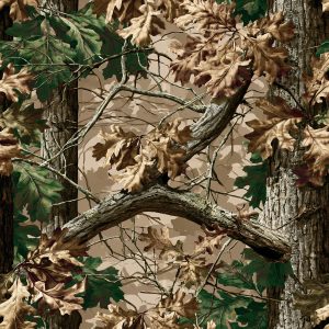 Autumn Oak Tree Camouflage Fabric