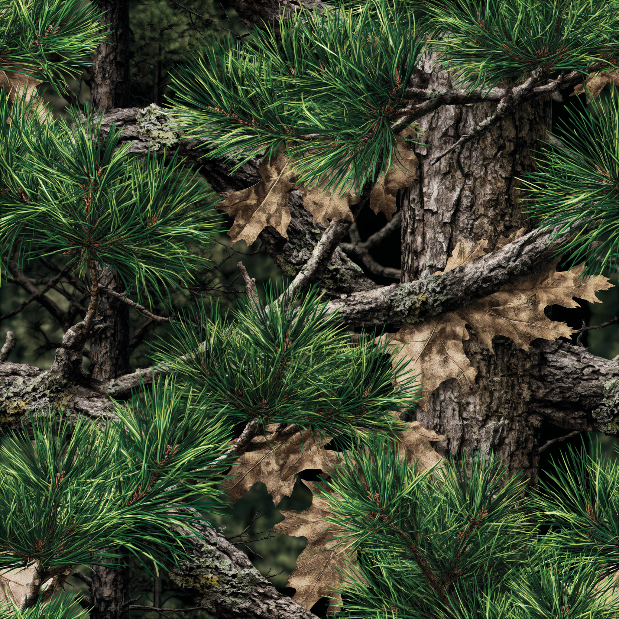 Autumn Pine Oak Camouflage Fabric