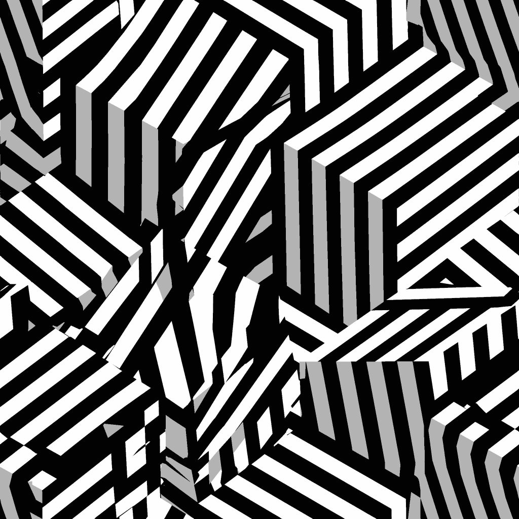 Black White Dazzle Extra Camouflage Fabric