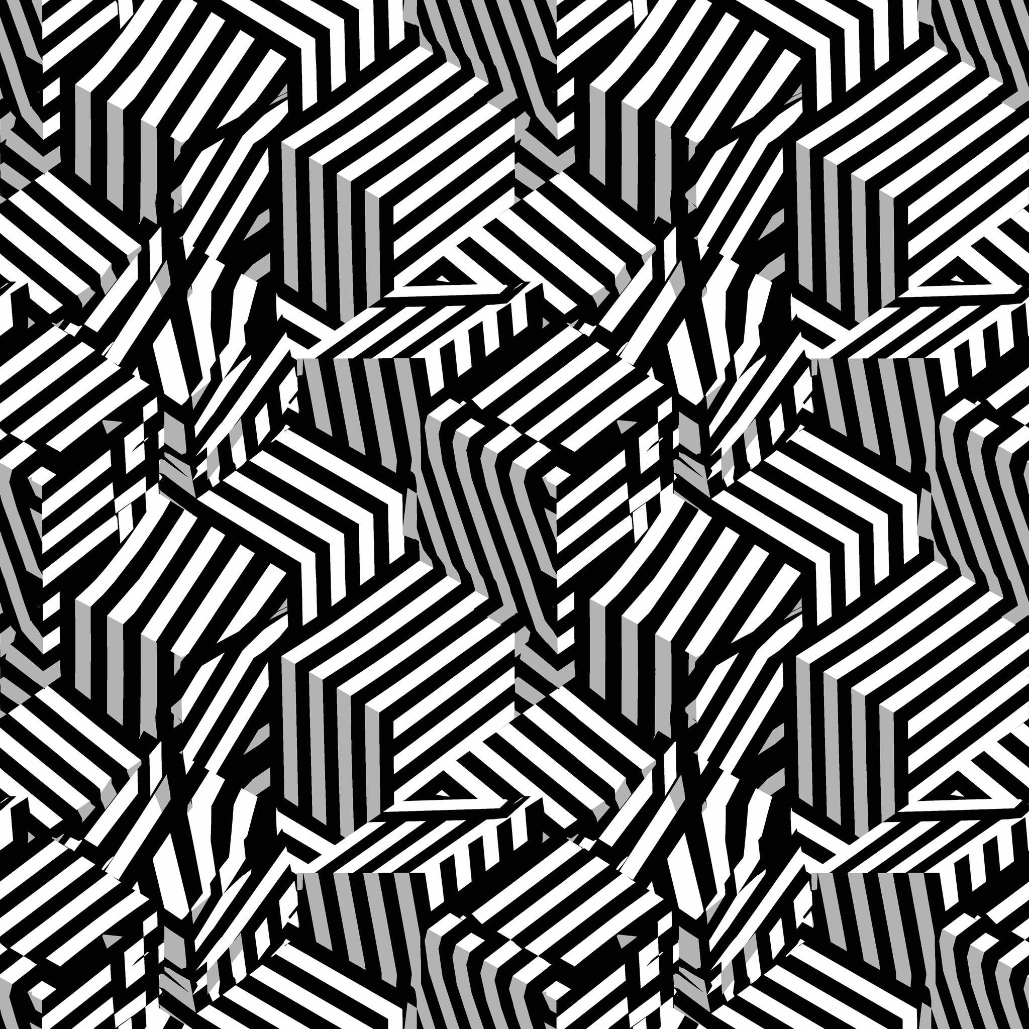 Black White Dazzle Extra Camouflage Fabric - Image 2