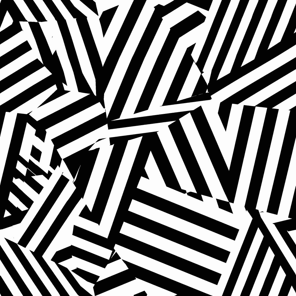 Black White Dazzle Large Camouflage Fabric
