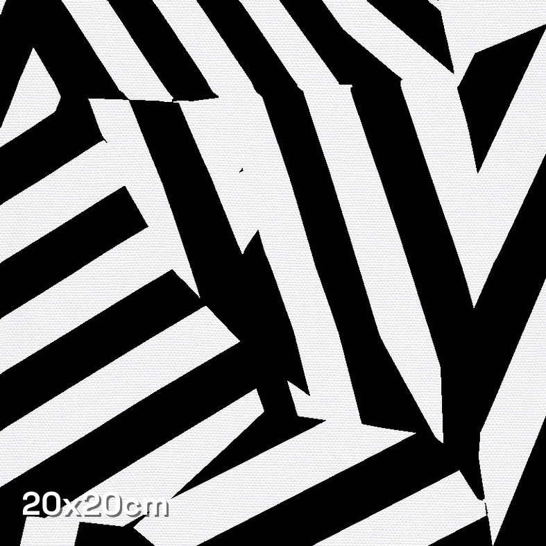 Black White Dazzle Large Camouflage Fabric - Image 3
