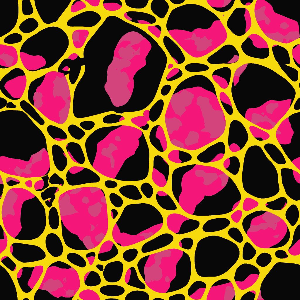 Cellular Neon Camouflage Fabric