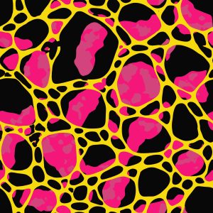 Cellular Neon Camouflage Fabric