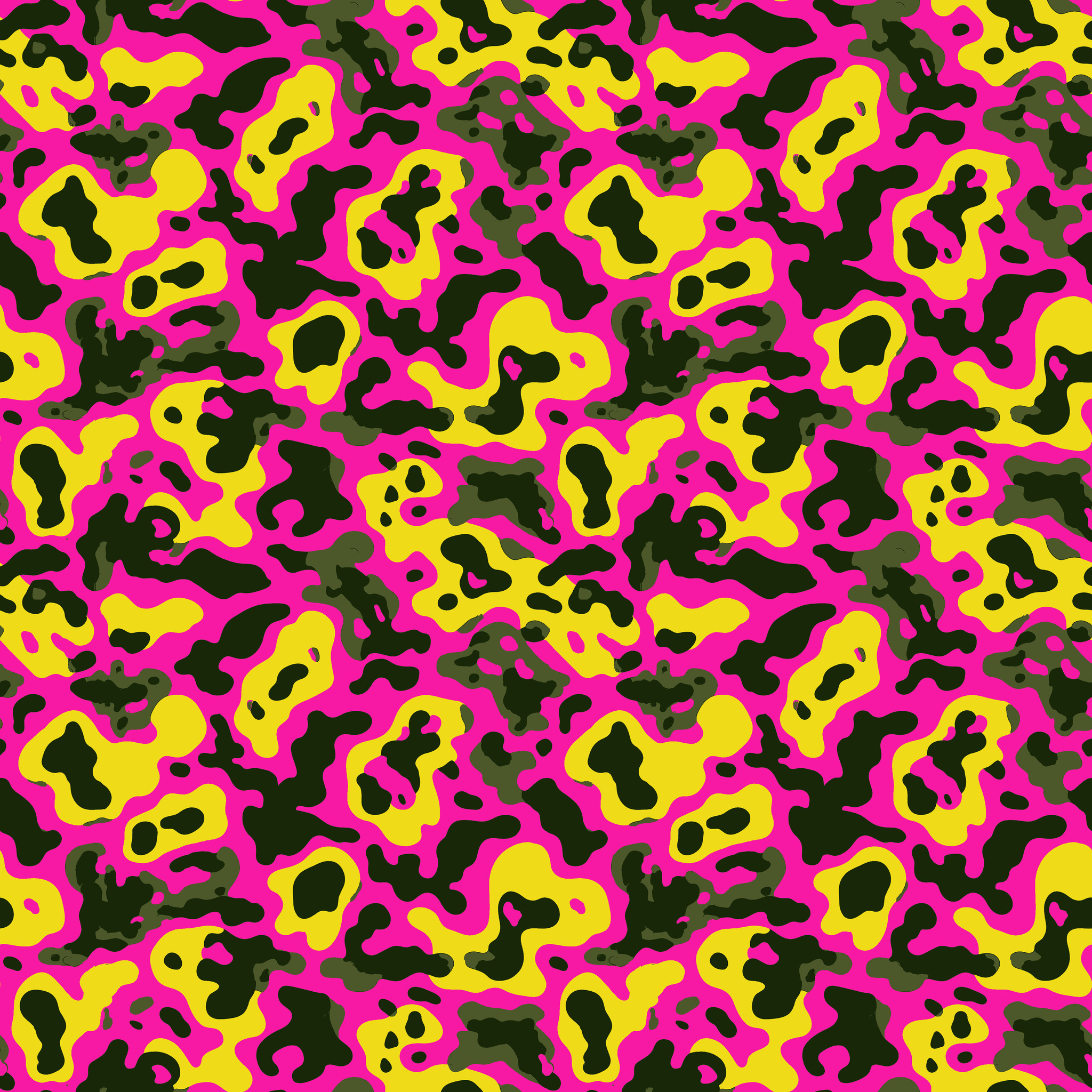 Dark Neon Camouflage Fabric - Image 2