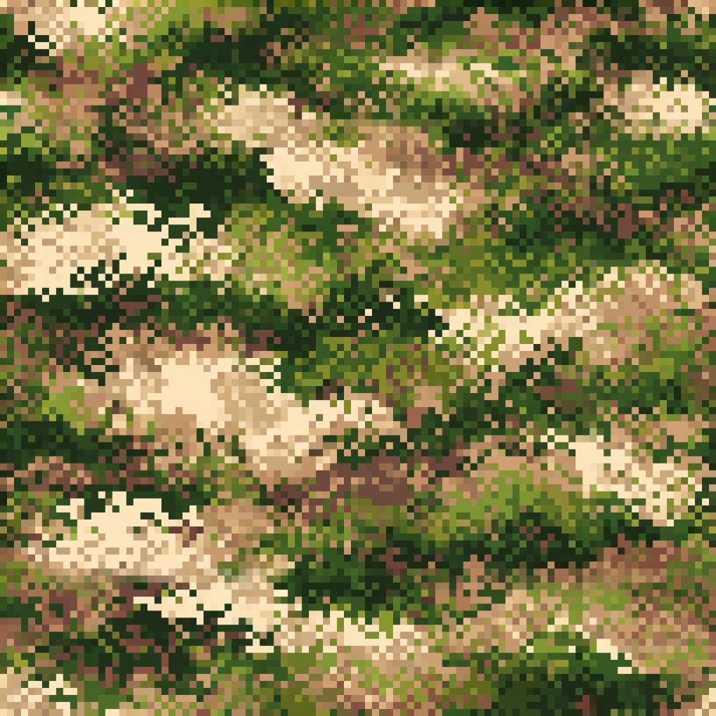 Digital Pixel Deserts Edge Camouflage Fabric