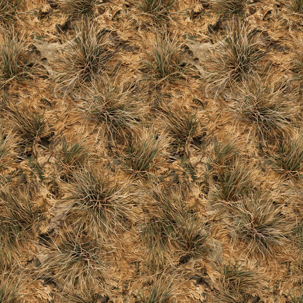 Dry Ground and Grass Camouflage Fabric