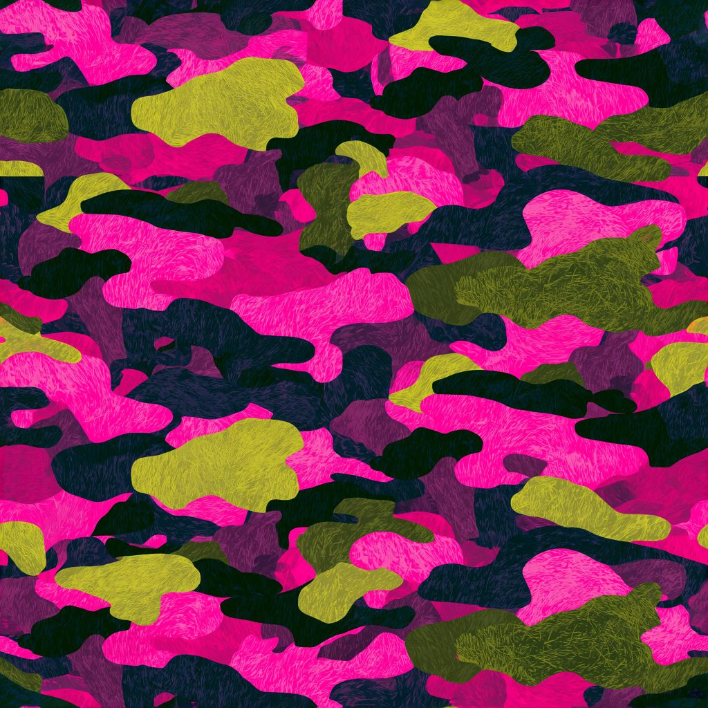 Eon Flux Neon Camouflage Fabric