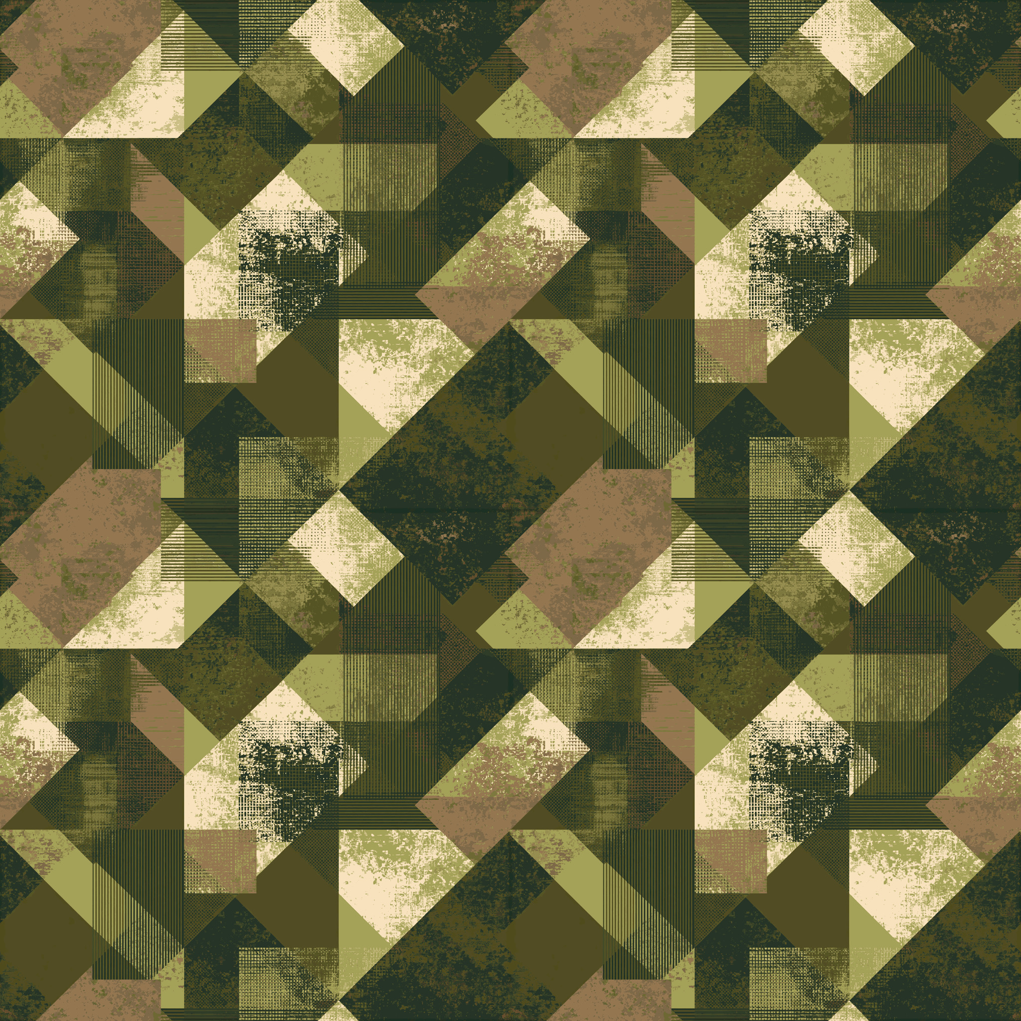 Geometric Forest Camouflage Fabric - Image 2
