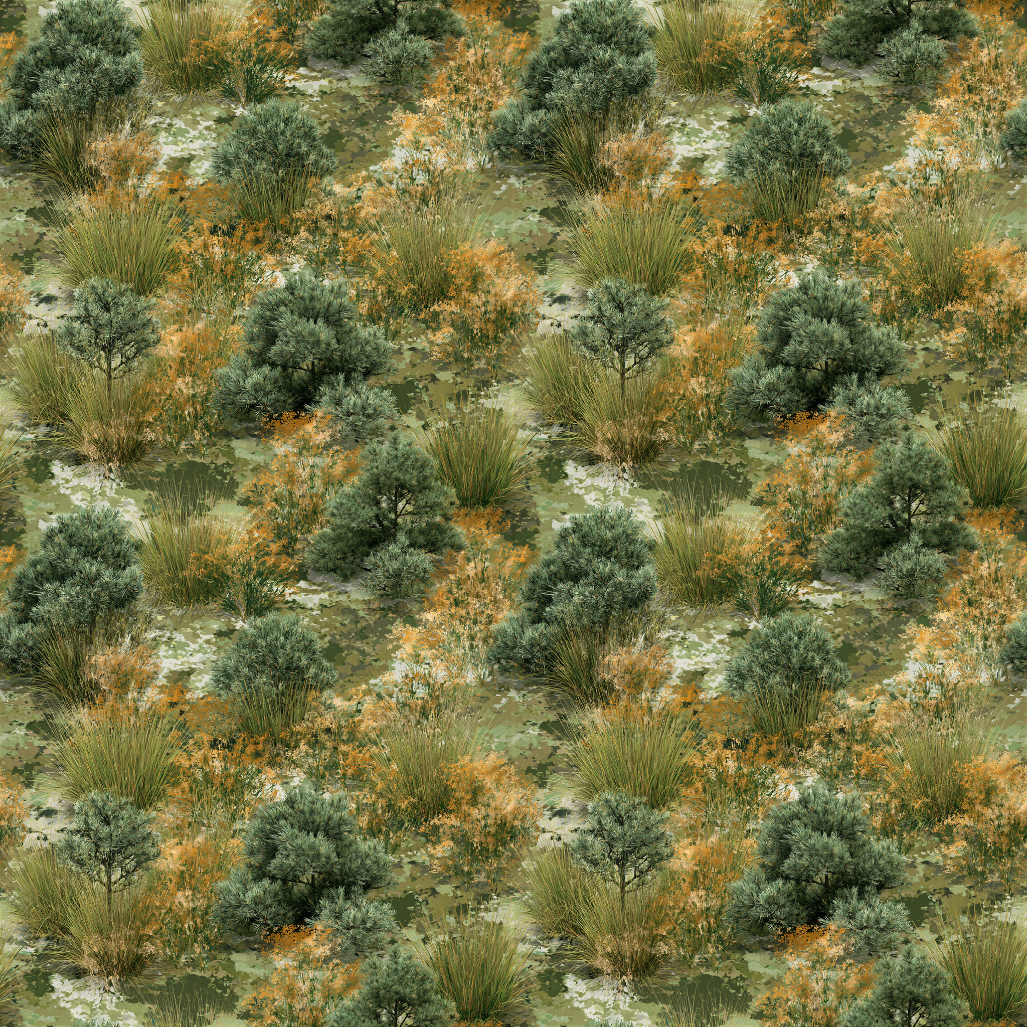 Grassland Scrub Camouflage Fabric - Image 2
