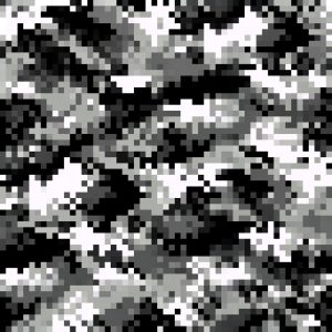 Grey Urban Pixel Camouflage Fabric