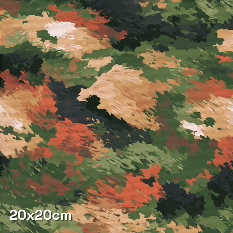 Hand Painted Flecks of Urban Camouflage Fabric - Image 3