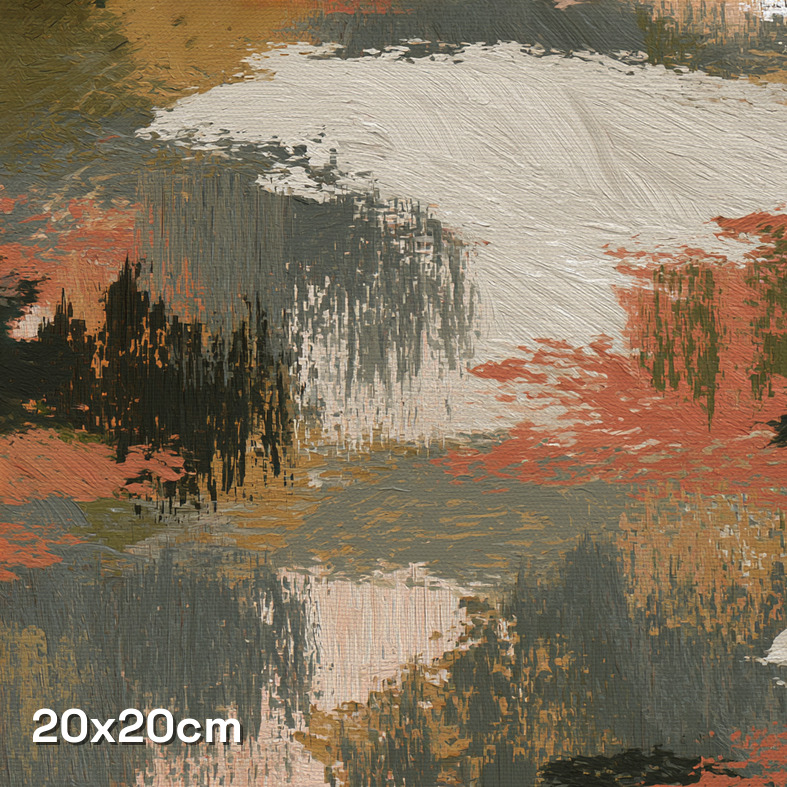 Hand Painted Urban Cloudscape Camouflage Fabric - Image 3