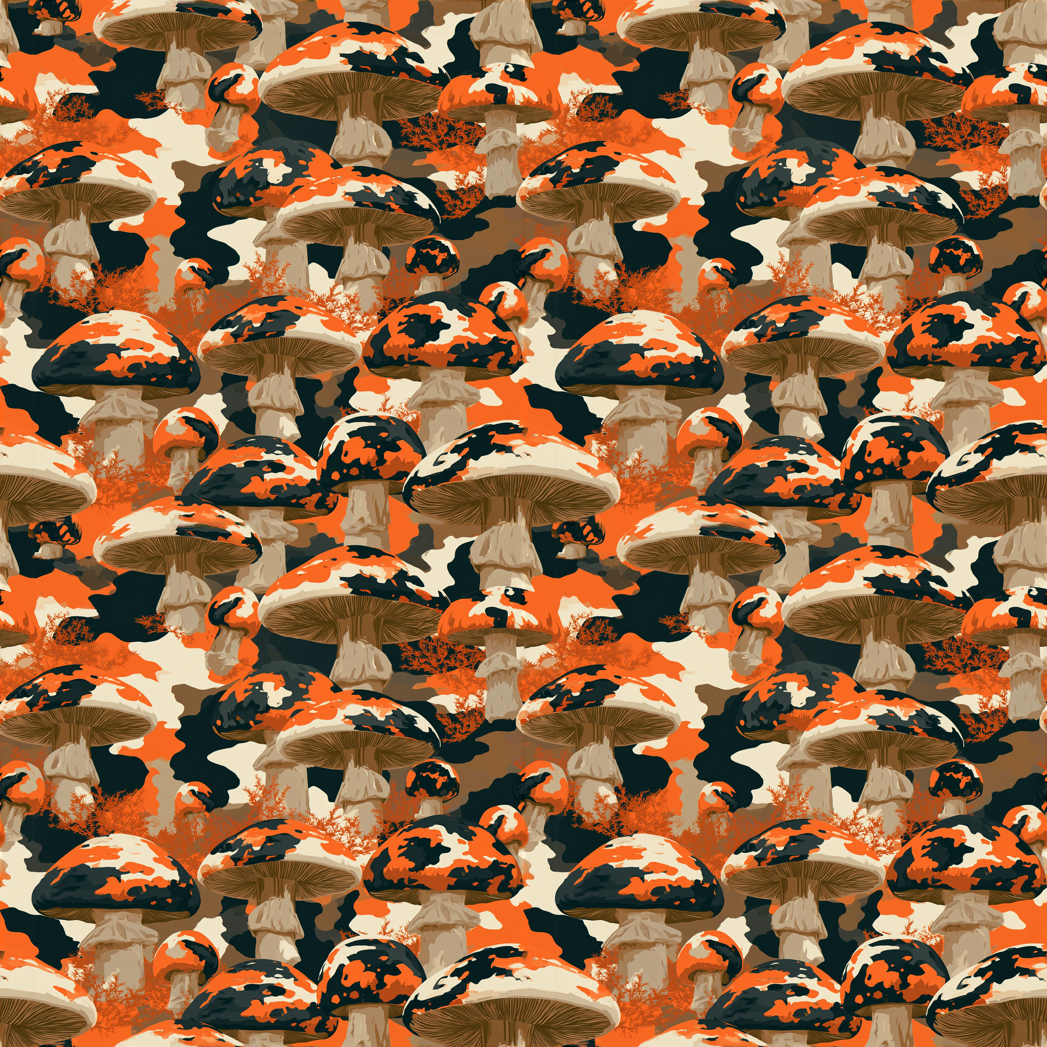Koi Mushroom Camouflage Fabric - Image 2