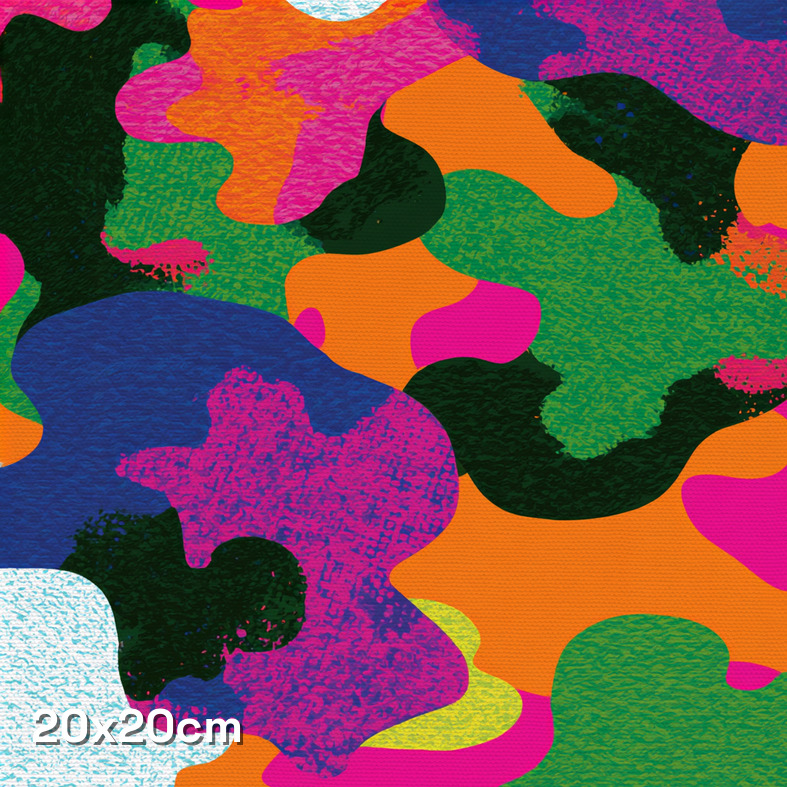 Modern Neon Splat Camouflage Fabric - Image 3