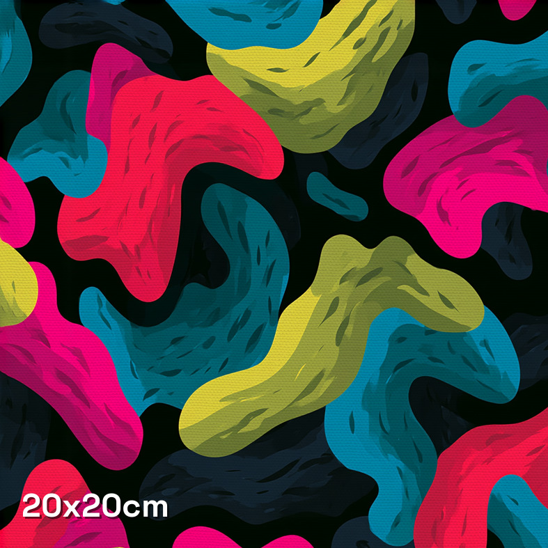 Modern Neon Splotches Camouflage Fabric - Image 3