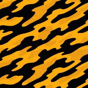 Modern Sport Yellow Splat Camouflage Fabric