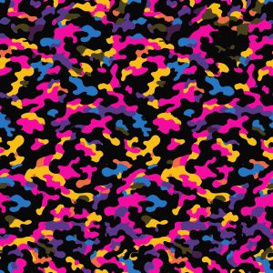 Neon Flecks Blobs Camouflage Fabric