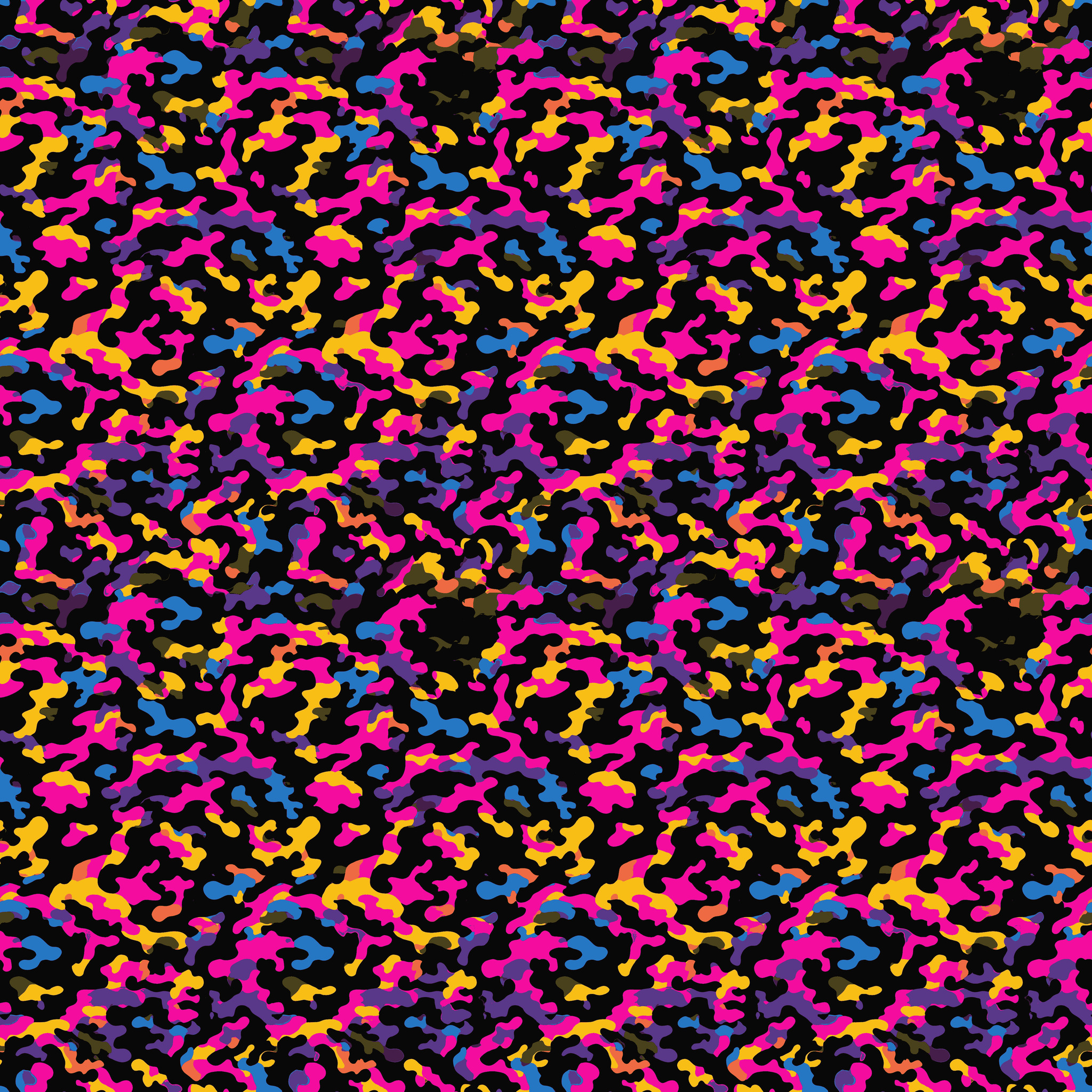 Neon Flecks Blobs Camouflage Fabric - Image 2