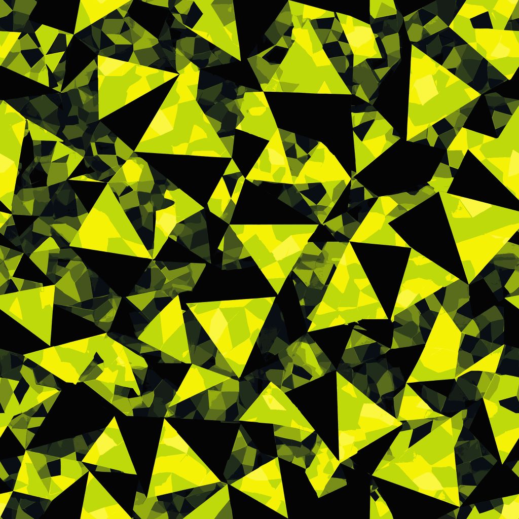 Neon Geometric Lime Camouflage Fabric