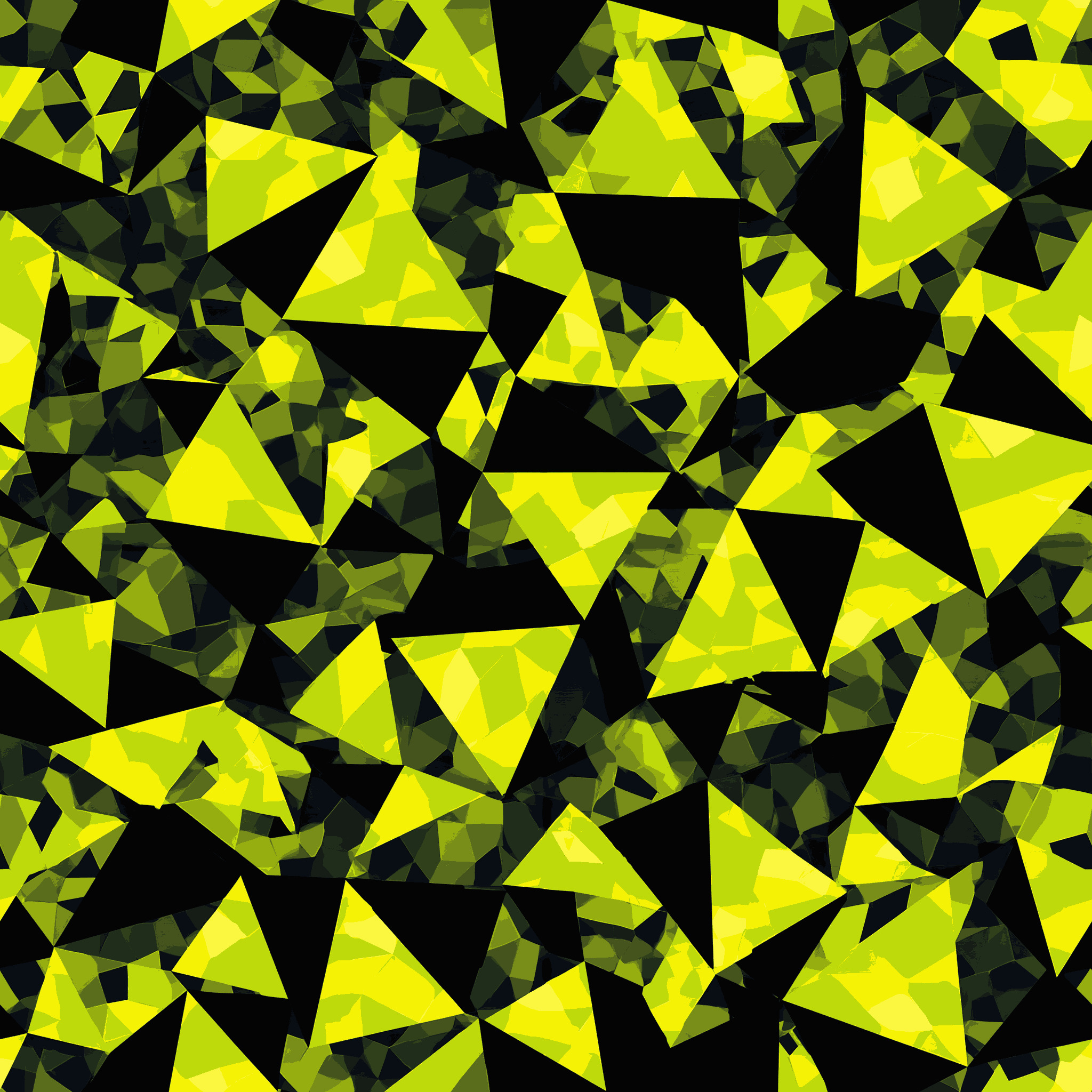 Neon Geometric Lime Camouflage Fabric