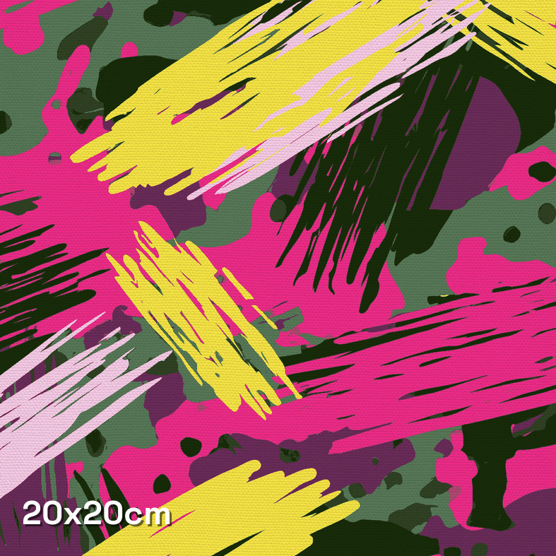 Neon Paint Strokes Camouflage Fabric - Image 3