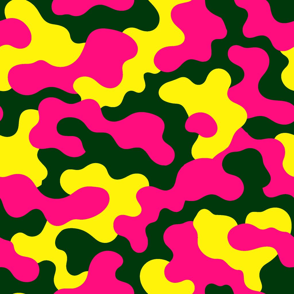 Neon Surge Camouflage Fabric
