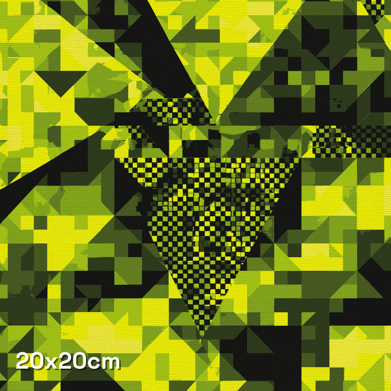 Neon Triangular Geo Camouflage Fabric - Image 3