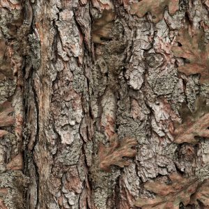 Oak Bark Red Camouflage Fabric