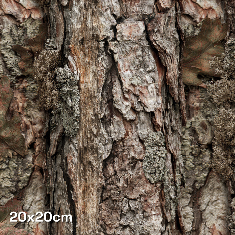Oak Bark Red Camouflage Fabric - Image 3