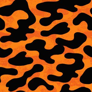 Orange Dream Camouflage Fabric